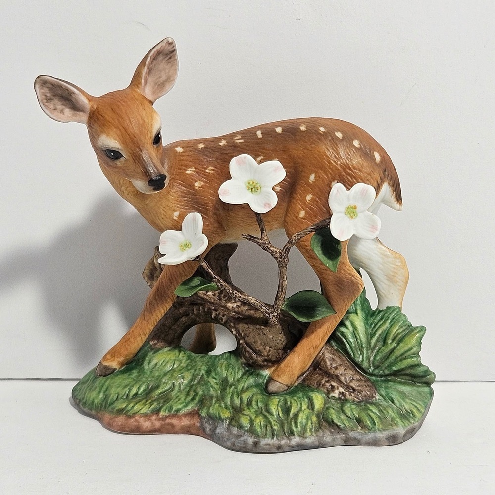 Lenox Afternoon Splendor Fawn Woodland Animal Collection Porcelain Figurine Box